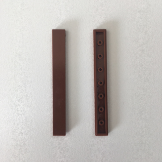 Fliese 1x8 dark brown 50 Stück