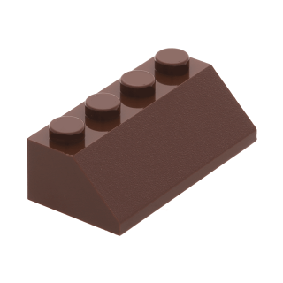 Slope 45 2x4 dark brown 20 Stück