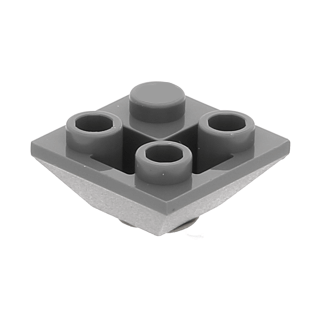 Slope 45 2x2 inverted double dark grey 30 Stück im Beutel