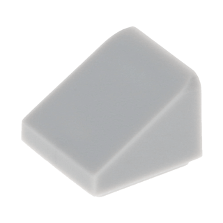 Slope 30 1x1 2/3 light grey 100 Stück