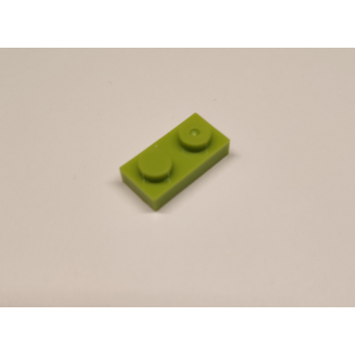 Plate 1x2 light green 100 Stück