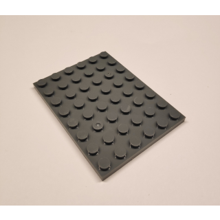 Plate 6x8 dark grey 10 Stück