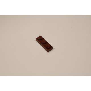 Plate 1x3 dark brown 100 Stück