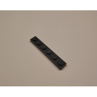 Plate 1x6 dark grey 50 Stück