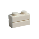 Mauerstein 1x2 white 60 Stück
