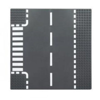 Straßenplatte T-Kreuzung  32x32