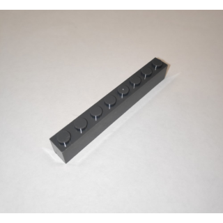 Brick 1x8 dark grey 20 Stück