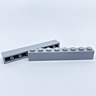 Brick 1x8 light grey 20 Stück