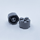 Brick round 2x2 dark grey 30 Stück