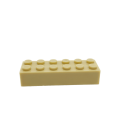 Brick 2x6 beige 10 Stück