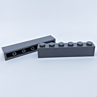 Brick 1x6 dark grey 30 Stück