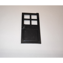Tür 1x4x6 mit 4 Fenstern black  5 Stück