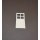 Tür 1x4x6 mit 4 Fenstern white 5 Stück im Beutel
