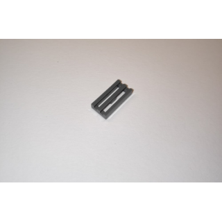 Fliese 1x2 modified Gitter dark grey 150 Stück