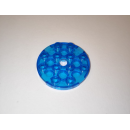 Plate 4x4 round trans dark blue 25 Stück