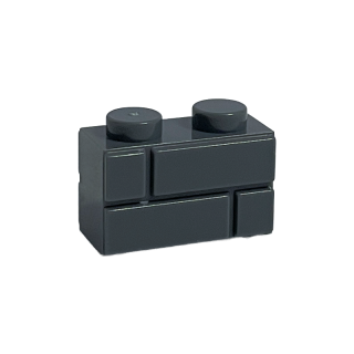 Mauerstein 1x2 dark grey 300 Stück