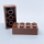 Brick 2x4 dark brown 50 Stück