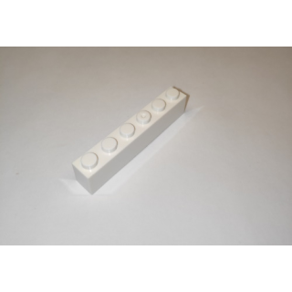 Brick 1x6 white 30 Stück