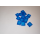Fliese 1x1 trans dark blue 150 Stück