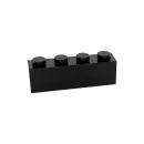 Brick 1x4 black 30 Stück