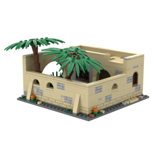 Kleines Haus im nordafrikanischen Stil