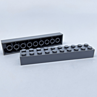 Brick 2x10 dark grey 10 Stück