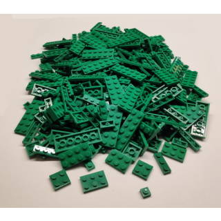 Mix aus kleinen Plates dark green 400 Stück