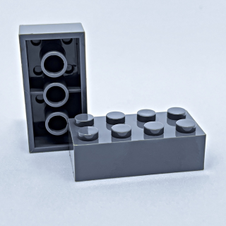 Brick 2x4 dark grey 300 Stück