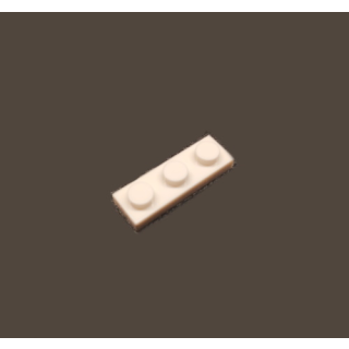 Plate 1x3 white 100 Stück