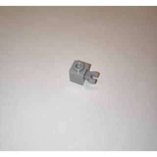 Brick 1x1 modifiziert mit Clip vertikal light grey 100 Stück