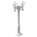 City-Lampe weiß 2-flammig