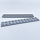 Plate 2x12 light grey 20 Stück