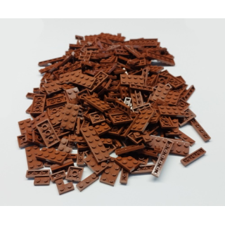 Mix aus kleinen Plates dark brown 400 Stück