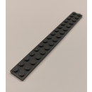 Plate 2x16 dark grey 10 Stück