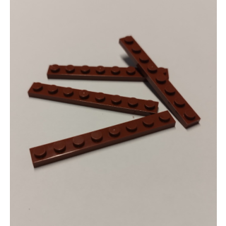 Plate 1x8 dark brown 200 Stück