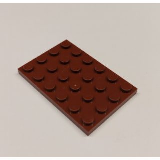 4x6 Plate dark brown  10 Stück