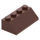 Slope 45 2x4 dark brown  100 Stück