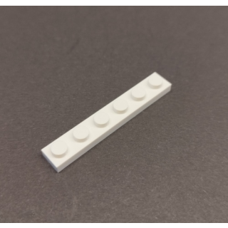 Plate 1x6 white 50 Stück