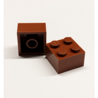 Brick 2x2 dark brown 50 Stück