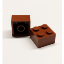 Brick 2x2 dark brown 50 Stück