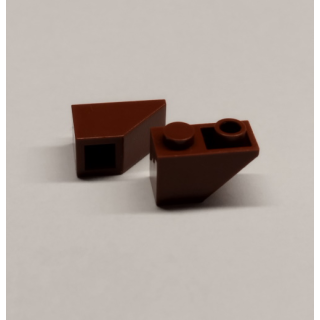 Slope 45 2x1 inverted dark brown 40 Stück