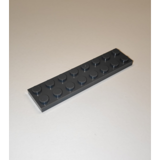 Plate 2x8 dark grey 100 Stück