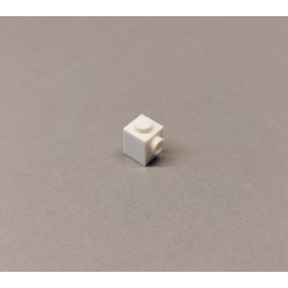 Brick 1x1 modifiziert mit Bolzen white 100 Stück