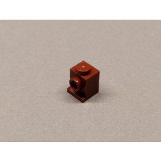 Brick 1x1 modifiziert mit Bolzen und Schlitz dark brown 100 Stück