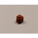 Brick 1x1 modifiziert mit Bolzen und Schlitz dark brown...