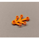 Pflanzblätter Zweig klein orange  40 Stück