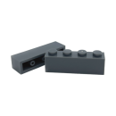 Brick 1x4 dark grey 1 kg (ca. 650 Steine)