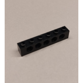 Technik Brick 1x6 black 30 Stück