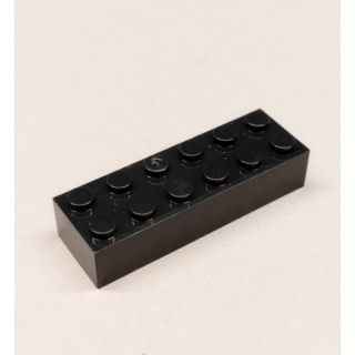 Brick 2x6 black 10 Stück