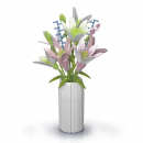 Flora World Blumenstrauß Lilien in Vase